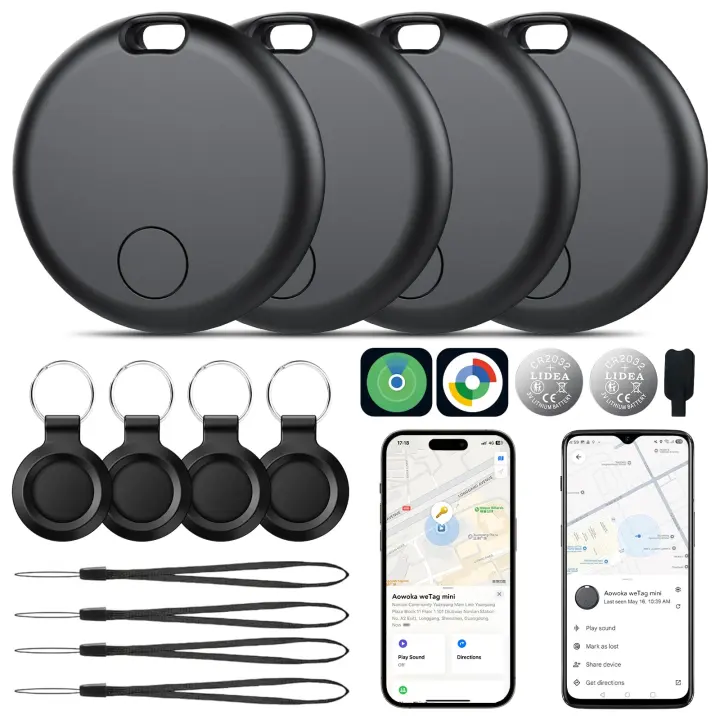 2026 Dual-System Air Tracker 4-Pack — Bluetooth Smart Tags for iOS & Android