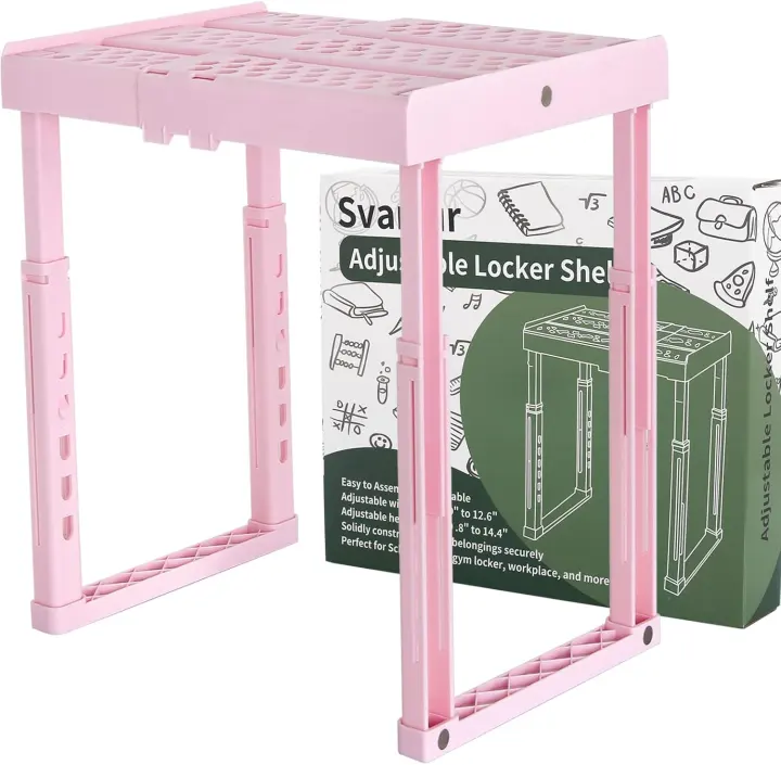 Adjustable Locker Shelf Organizer — Expandable, Stackable Locker Stand