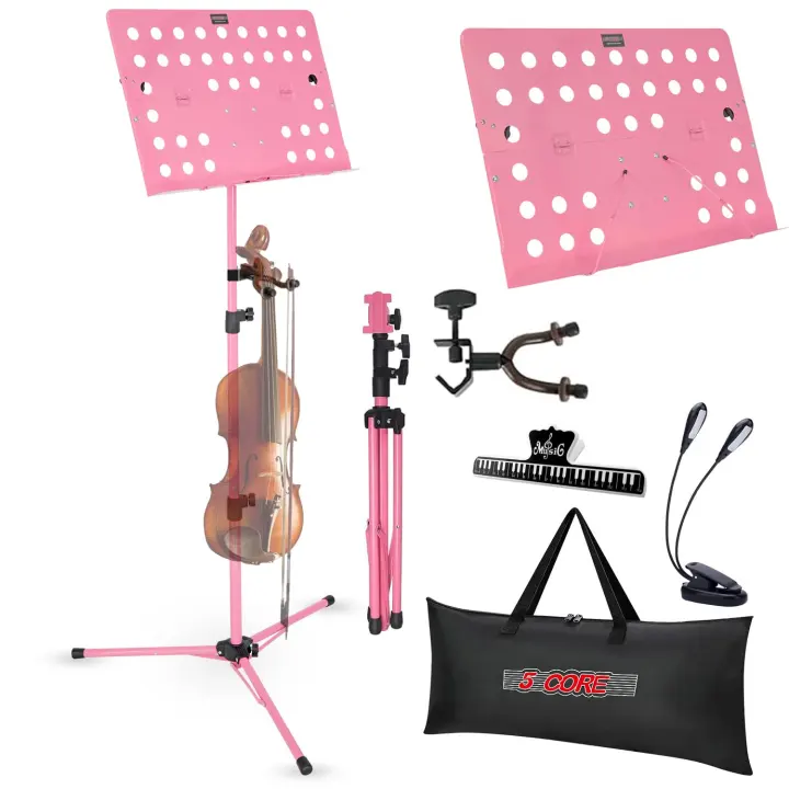 Adjustable Portable Sheet Music Stand — Folding Tripod with Bag