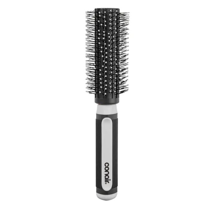 Conair Grip & Style Round Hair Brush — Nylon Bristle Blow‑Dry Brush