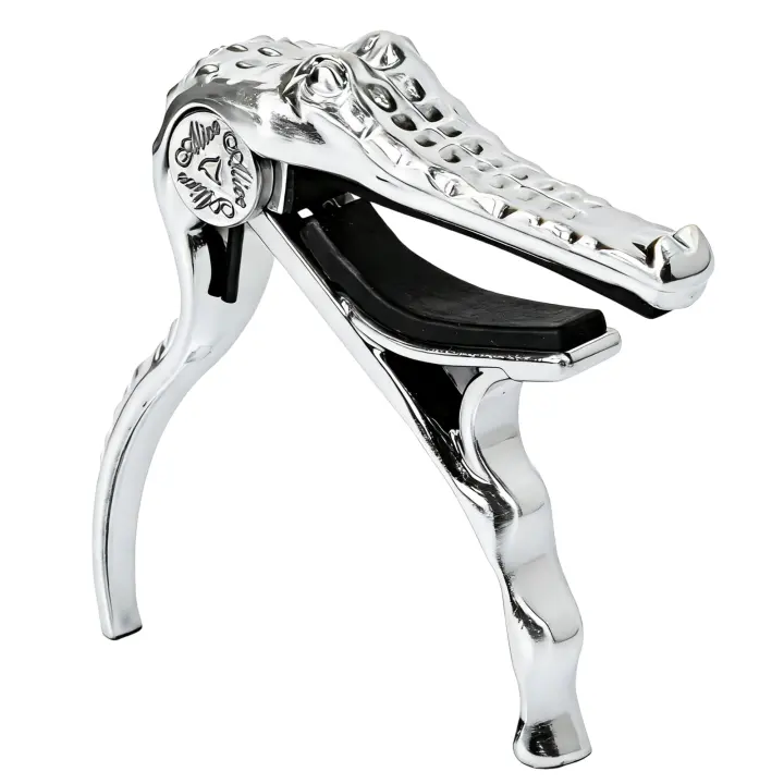 Crocodile-Style Aluminum Capo for Acoustic Guitar