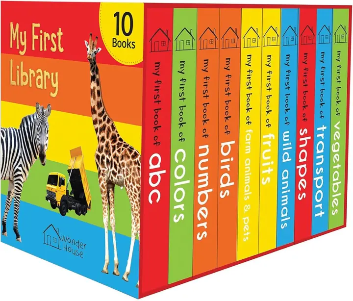 First Board Book Box: 10-Book Set for Babies & Toddlers