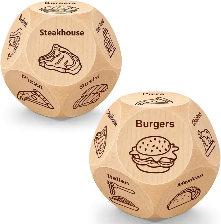 Food Decision Dice — Pocket-Sized Date Night & Stocking Stuffer Game