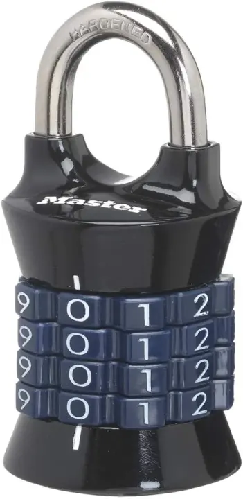 Master Lock Resettable 4-Digit Combination Padlock for Gym & Lockers