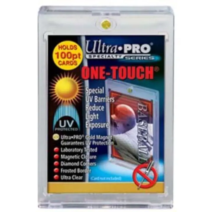 One Touch Magnetic Card Holder — 100pt Protective Display Case