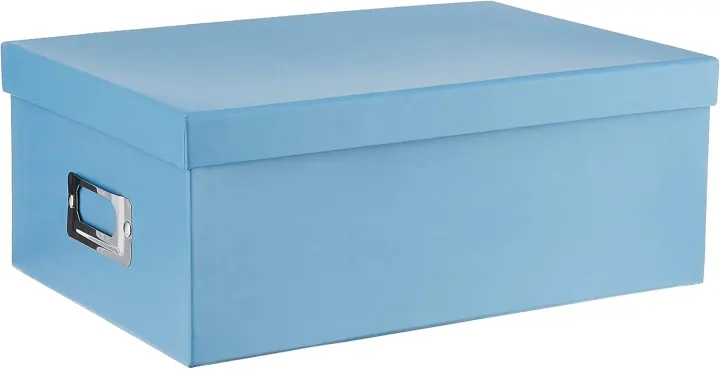 Pioneer Sky-Blue Photo Storage Box — Photo Organizer