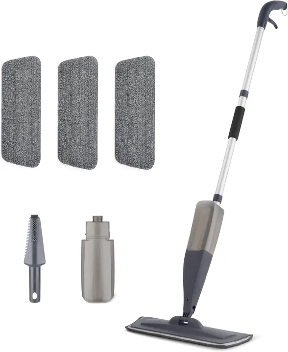 Refillable Wet & Dry Spray Floor Mop with 360° Swivel Head