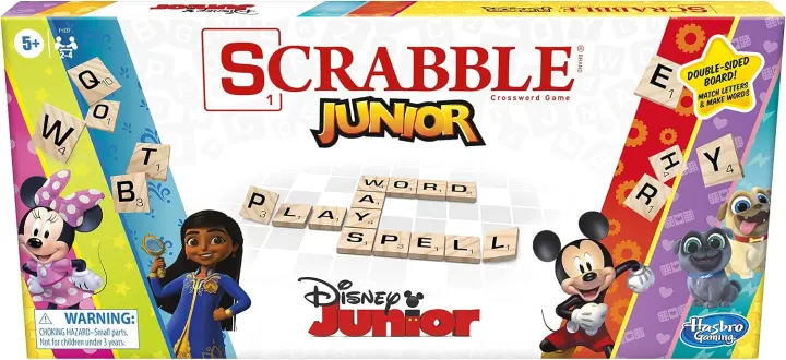 Scrabble Junior — Disney Junior Edition Board Game for Kids