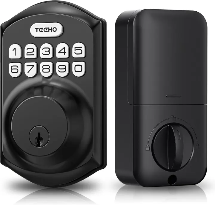 TEEHO Keyless Deadbolt — Keypad Entry Lock, Matte Black