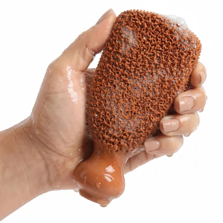 Terracotta Pumice Stone Foot Scrubber — Durable Callus Remover