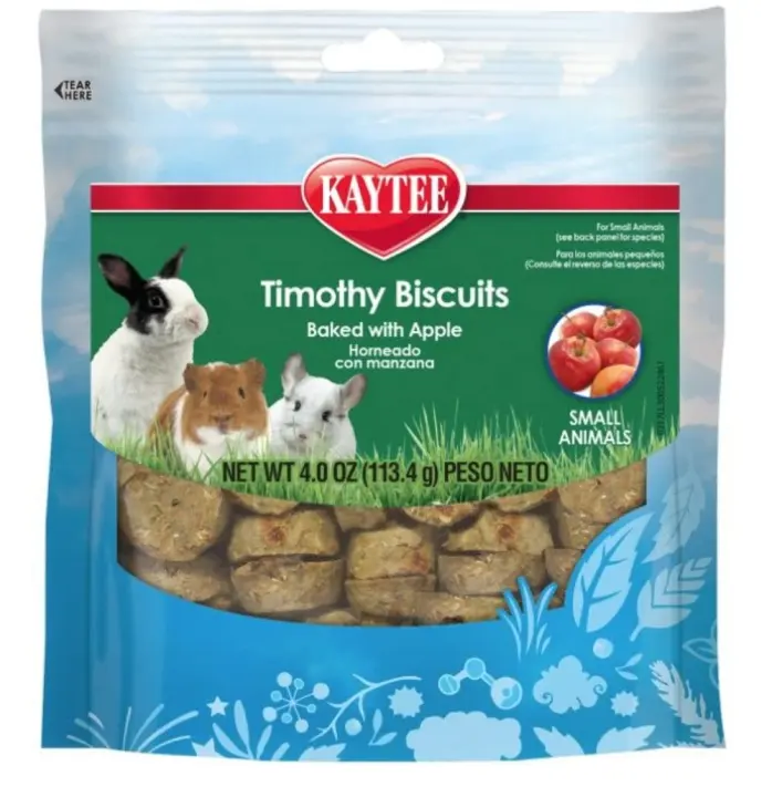 Timothy Hay & Apple Baked Treats for Small Pets — 6 Pack (4 oz)